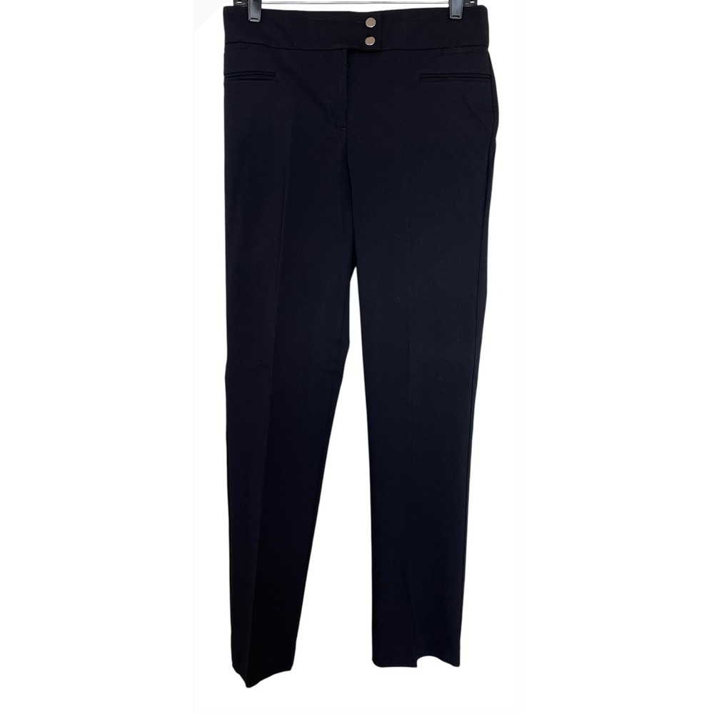Style & Co Womens Black‎ Straight Leg Stretch Dress Pants Size 10